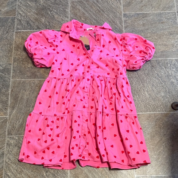 Main Strip Dresses & Skirts - Main Strip Pink Heart Dress